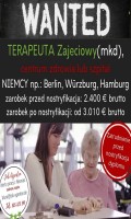 Terapeuta zajciowy praca w Niemczech