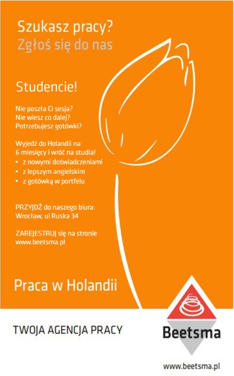 HOLANDIA - Praca dla młodych