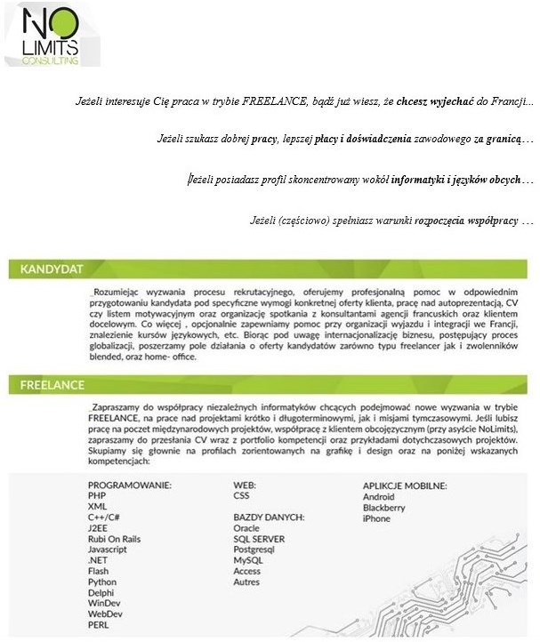 FREELANCE - web design, szata graficzna, pozycjonowanie, etc.