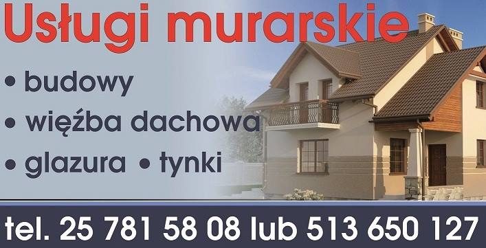 murarz, tynkarz oferuje solidne usługi!