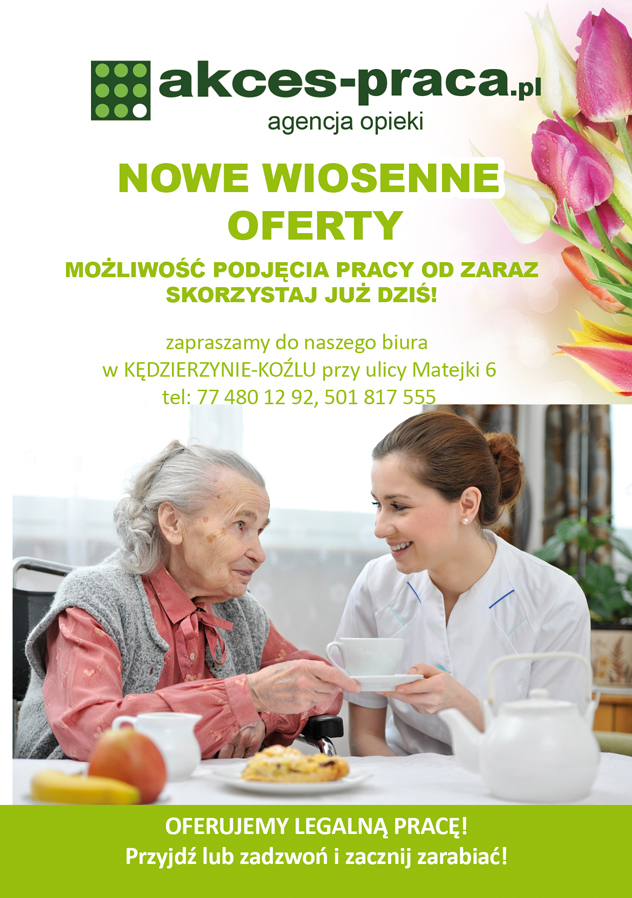 Opiekunka osób starszych z prawem jazdy
