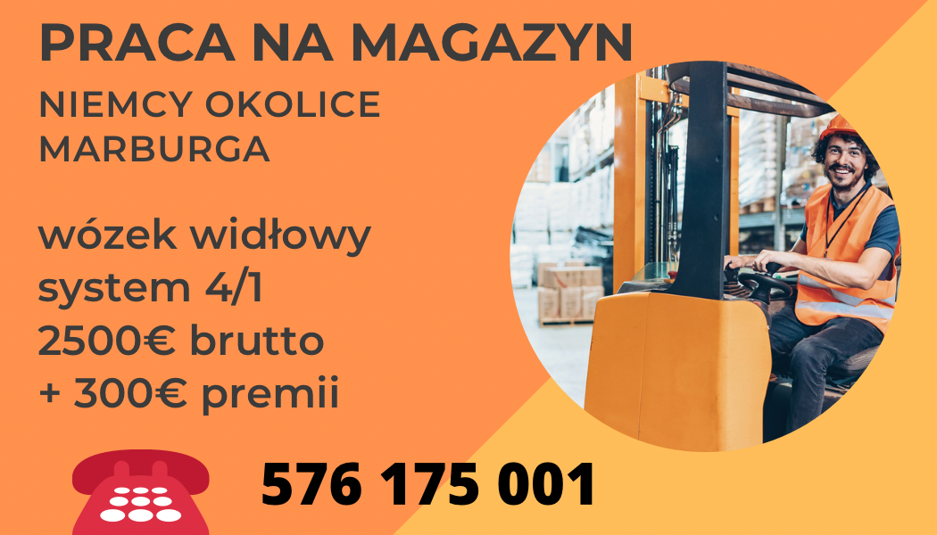 Pracownik magazynowy z wózkami widłowymi