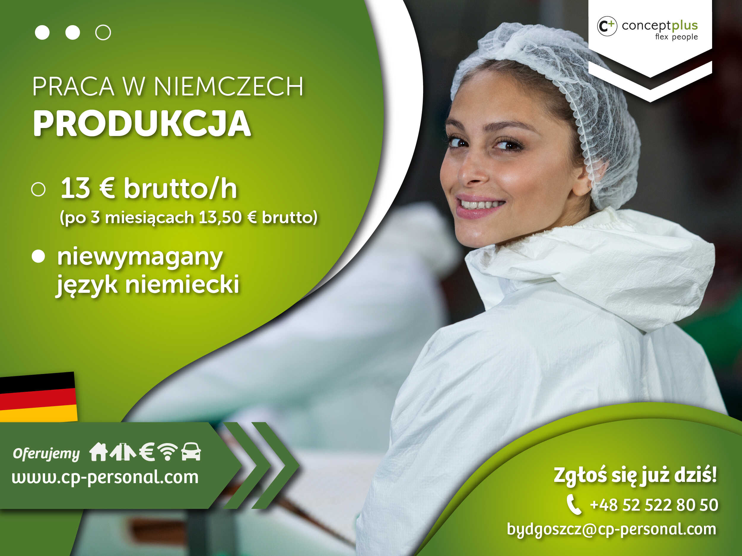 Pracownik produkcji (k/m) - Niemcy - Dla par, grup i singli!