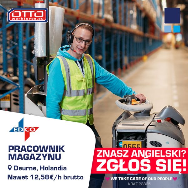 Pracownik magazynu ze znajomością j. angielskiego – NL