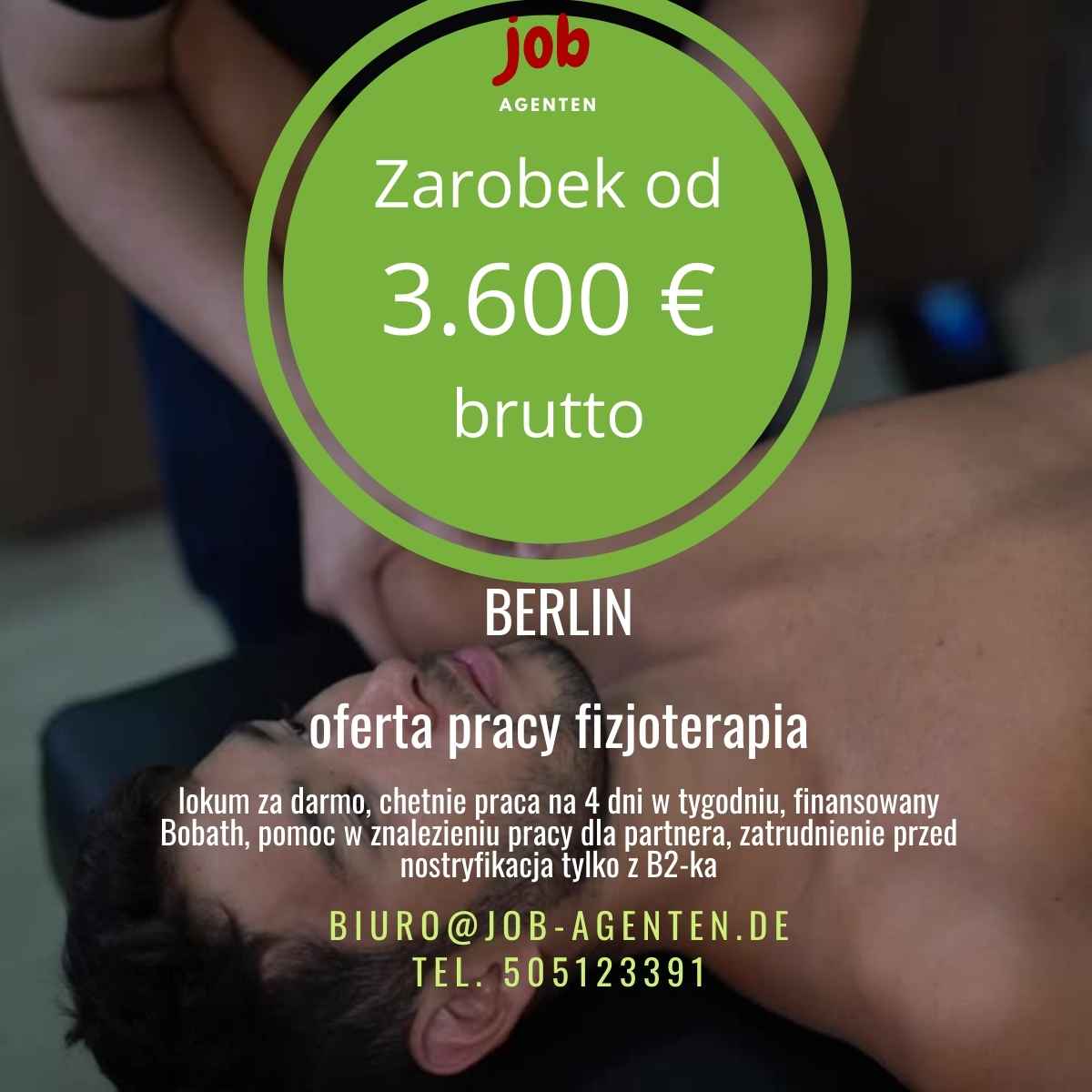Fizjoterapeuto oferta pracy w Berlinie