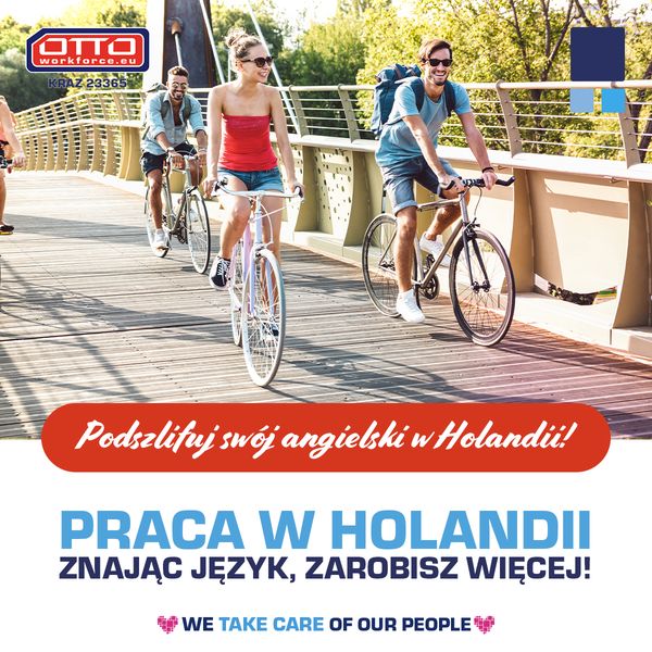 Pierwsza praca? Tylko w Holandii! Zarabiaj w EURO