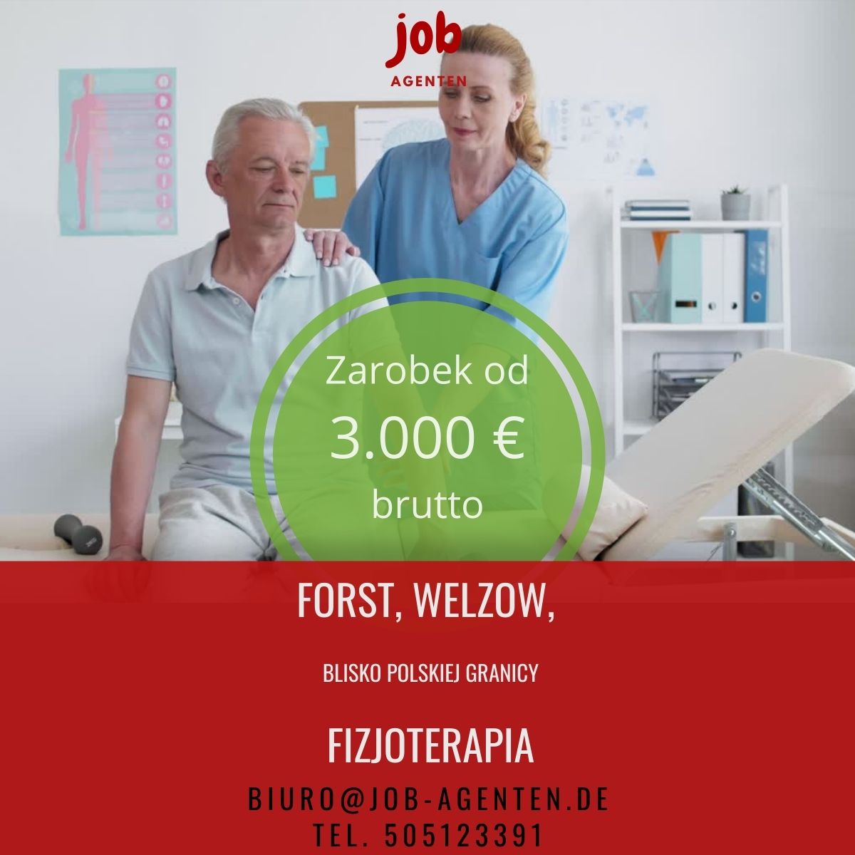 Fizjoterapeuta oferta zatrudnienia blisko polskiej granicy