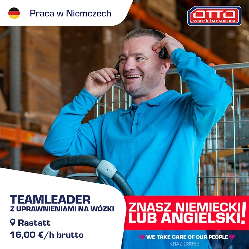 Team leader z uprawnieniami na wózki - DE
