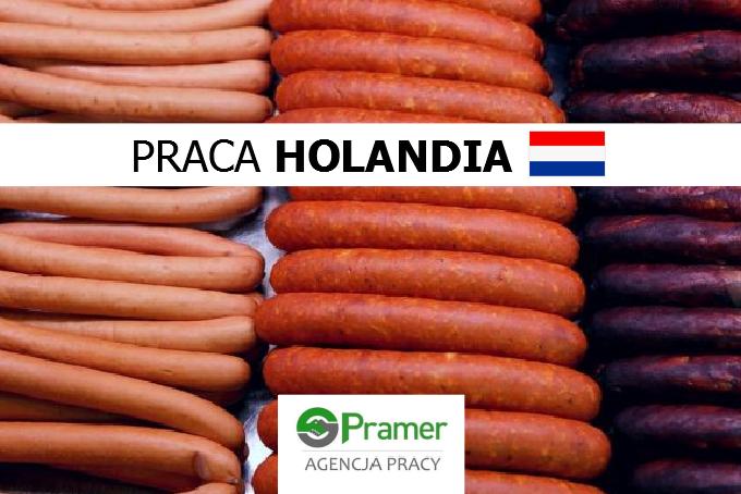 Pracownik produkcji wędzonej kiełbasy (Praca w temperaturze ok. 8 °C)