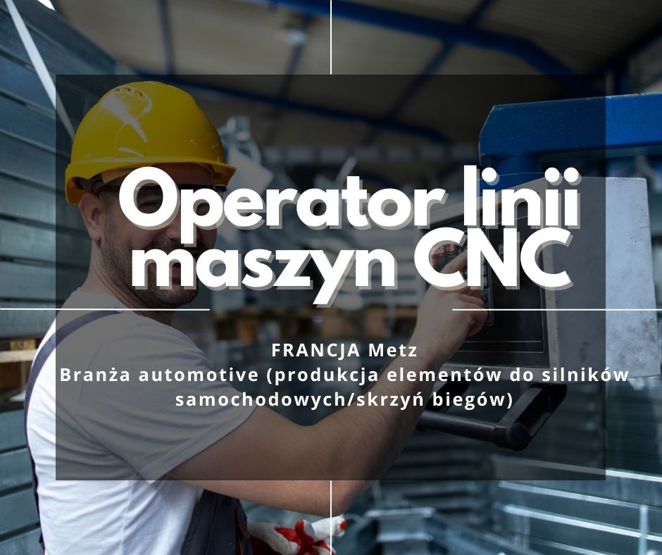 Operator Cnc- Tokarz, Frezer