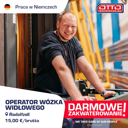 Operator Wózka Wysokiego Składu | 15,00 Euro/h + Darmowe Zakwaterowanie