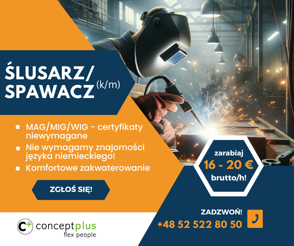 ślusarz / Spawacz Mig/mag / Spawacz Elektryczny (k/m) - Niemcy
