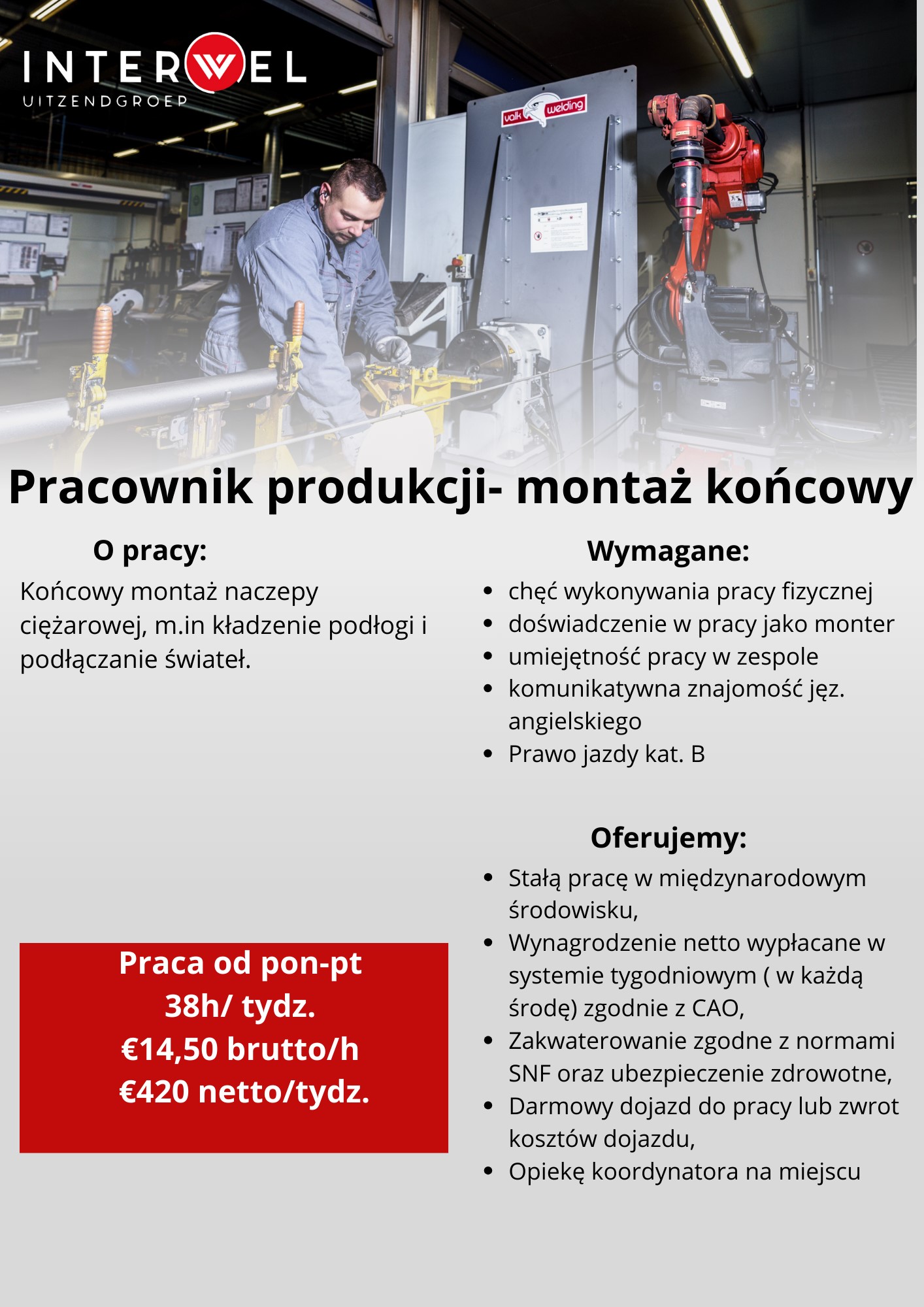 Pracownik Produkcji Naczep Ciężarowych
