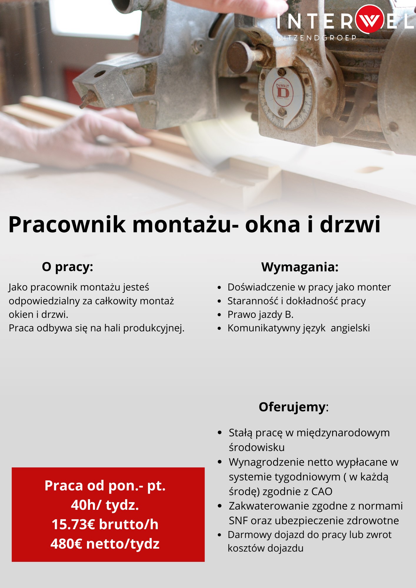 Pracownik Montażu- Okna I Drzwi