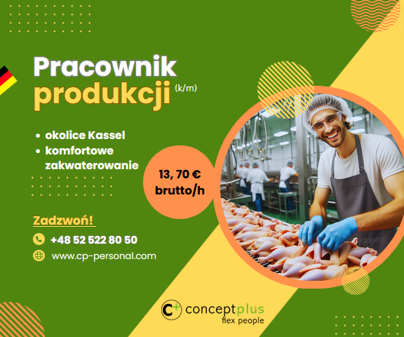 Pracownik Produkcji (k/m) - Okolice Kassel