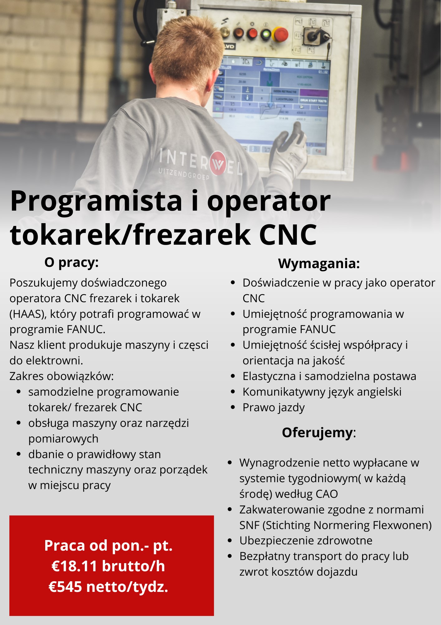 Programista I Operator Tokarki/frezarki Cnc 
