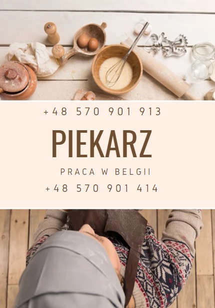 Piekarz - Praca W Belgii 