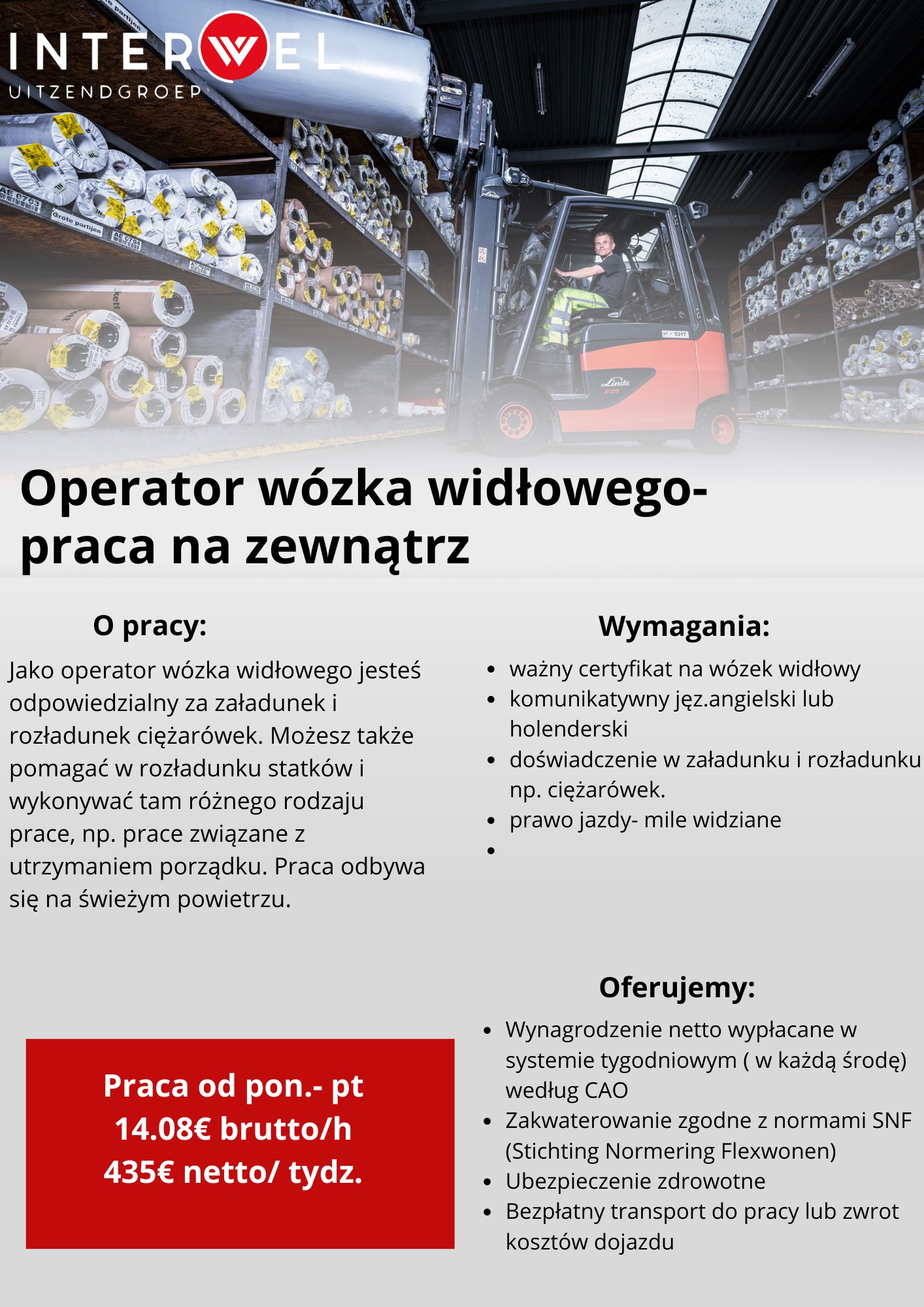 Pracownik Terenowy / Operator Wózka Widłowego
