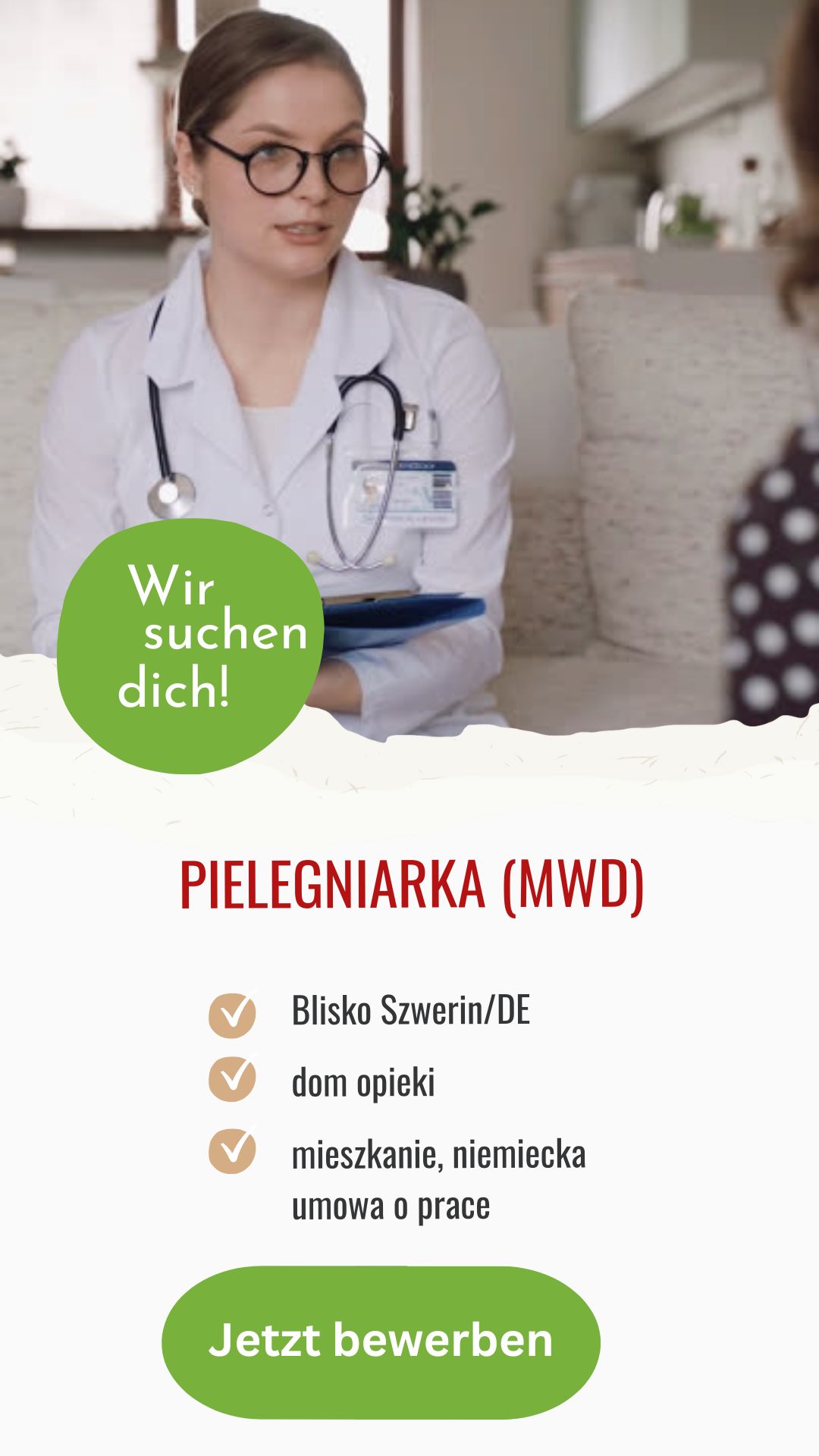 Pielęgniarka, Oferta Pracy Blisko Schwerin, Mieszkanie