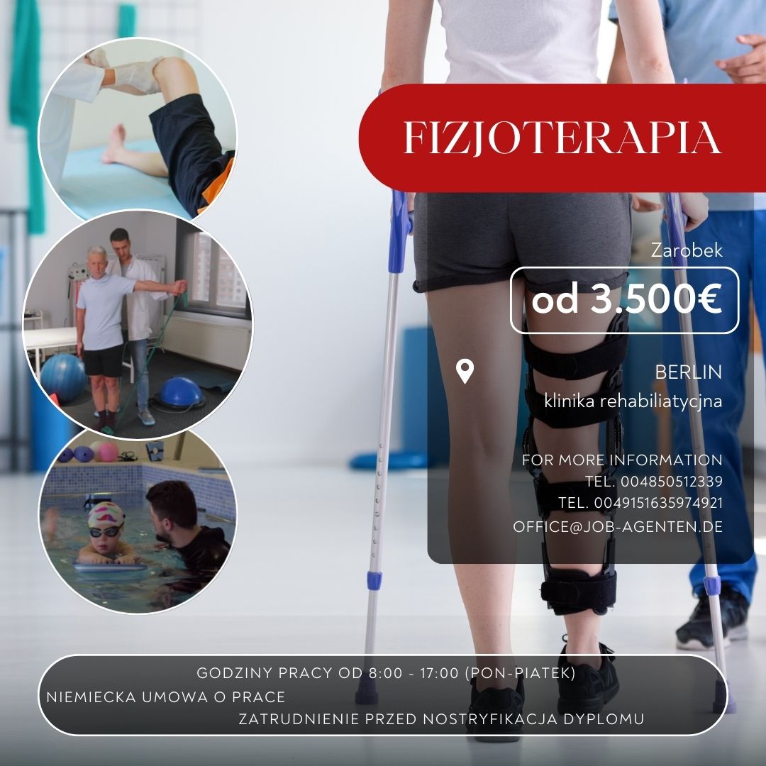 Fizjoterapeuto Oferta Pracy W Berlinie Zapraszamy Do Aplikowania