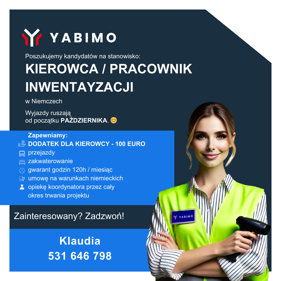 Kierowca - Pracownik Inwentaryzacji
