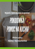 pokojówka/pomoc na kuchni - praca na dłuższy okres czasu!