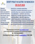 Nowe oferty pracy w AUSTRII i w Niemczech