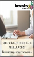 Specjalista ds.Rekrutacji-praca od zaraz