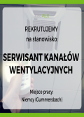 Serwisant urządzeń wentylacyjnych - bez doświadczenia!