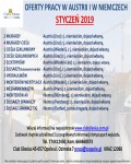 Nowe oferty pracy w Austrii i w Niemczech 2019