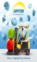 Operator wózka widłowego lub EPT w magazynie wysylkowym lidla. Venlo