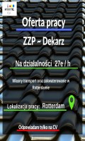 Dekarz - ZZP - 27e/h