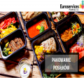 Pakowanie obiadów , sałatek - produkcja