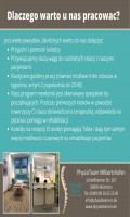 Fizjoterapeuta oferta pracy klinika Monachium 