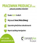 Pracownik produkcji (k/m) bez znajomości języka - również dla par!