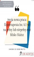 Fizjoterapeuta na pełny lub niepełny etat blisko Mainz