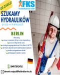Praca BERLIN dla HYDRAULIKÓW 12-16eur/h NETTO Poniedziałek-Czwartek 10h/dzi