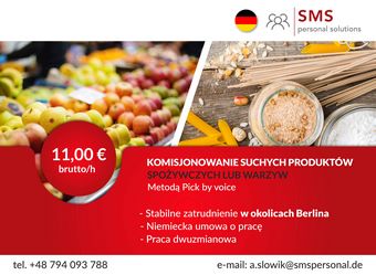 Komisjoner (k/m) - Pick by voice – Niemcy – praca w okolicach Berlina