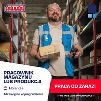 Holandia. Praca magazynowa/montaż i produkcja elektroniki 