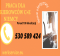 KIEROWCA C+E Niemcy Tybinga, BDF, pon-pt 3100 euro +diety