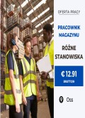  👉 Pracownik magazynowy : €12.91 brutto/h Oss