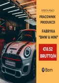 Pracownik produkcji - fabryka BMW & MINI