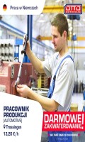 Pracownik produkcji w branży Automotive - DE 