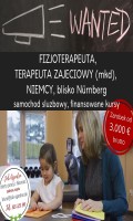 Fizjoterapeuta, terapeuta zajęciowy Norymberga praca