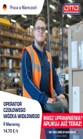 Doświadczony operator czołowego wózka widłowego - DE