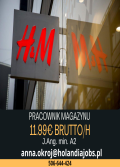 Pracownik magazynu H&M 11.99€