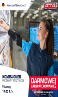 Niemcy | Komisjoner - 14,00 €/h - Darmowe zakwaterowanie