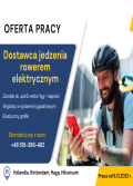 Dostawca jedzenia rowerem elektrycznym 